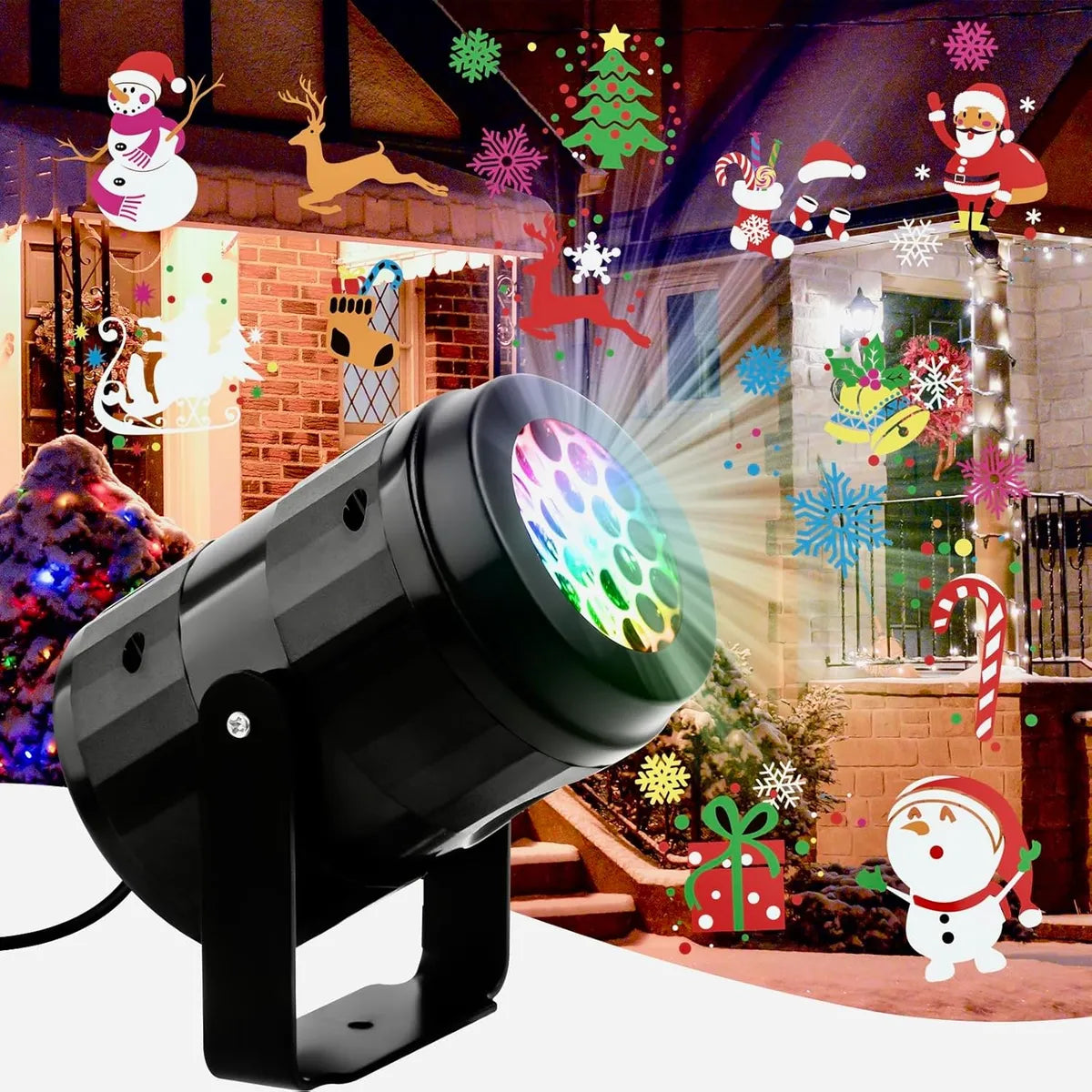 COMBO NAVIDEÑO 🎄- Proyector de luces navideñas + Tapete 🎁