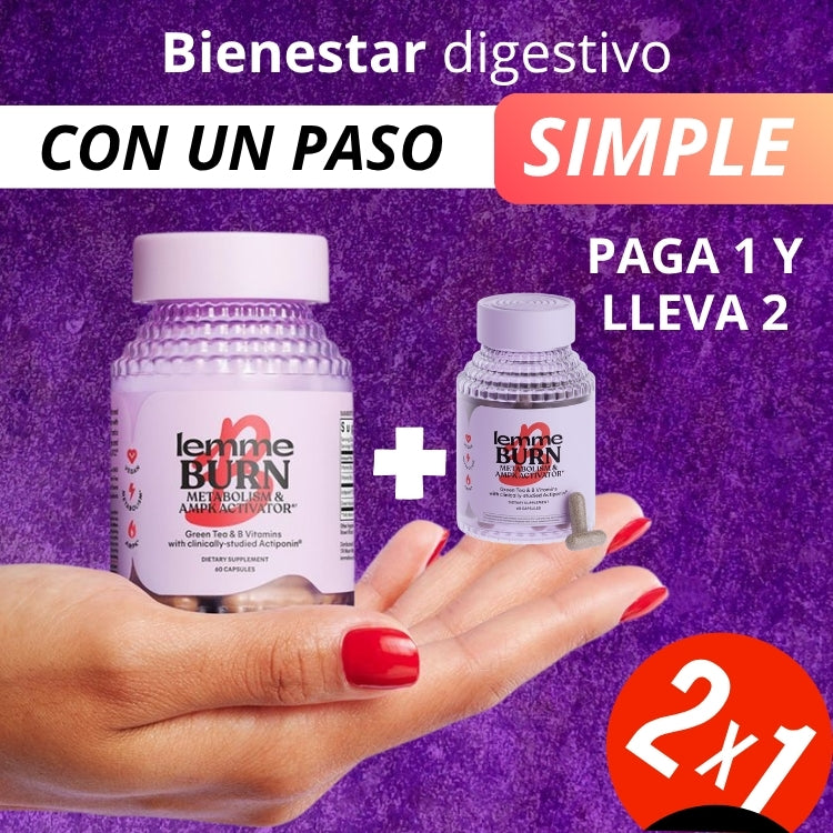 LEMME BURN® Promo 2x1 - Acelera el metabolismo y reduce tallas ⏱️🔥