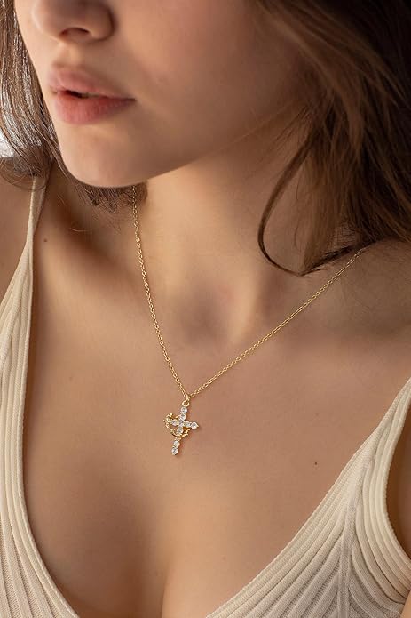 COLLAR CORONA Y CRUZ