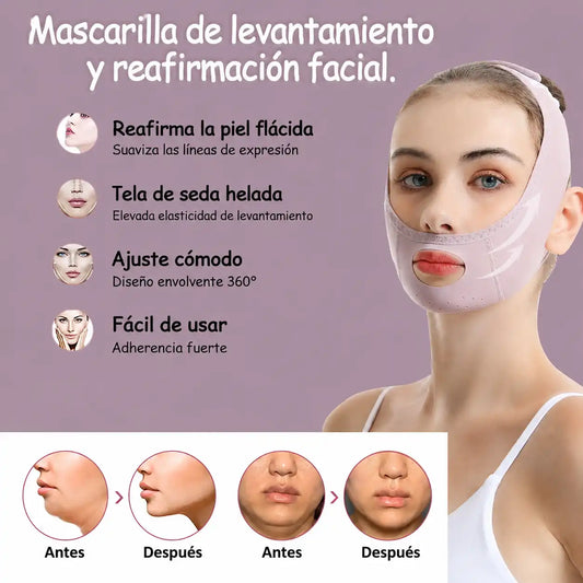 Mascarilla Facial Reafirmante | Moldea y levanta la papada ⤴️