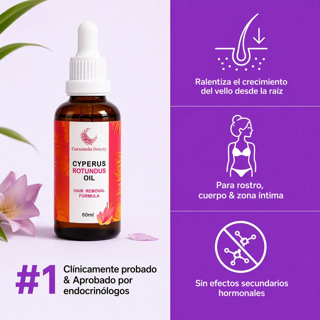 CYPERUS OIL® | Elimina de raíz el vello no deseado ✨