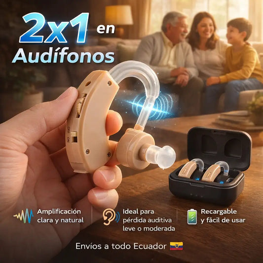 Amplificadores de sonido 2x1 | Recupera la claridad auditiva al instante 🔈🦻🏻