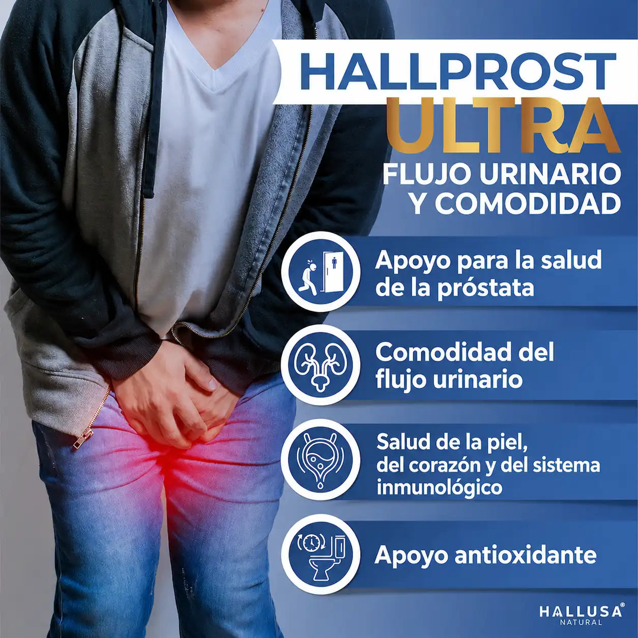 HALLPROST ULTRA® 2x1 | Recupera la salud de tu próstata en menos de 2 semanas 📆