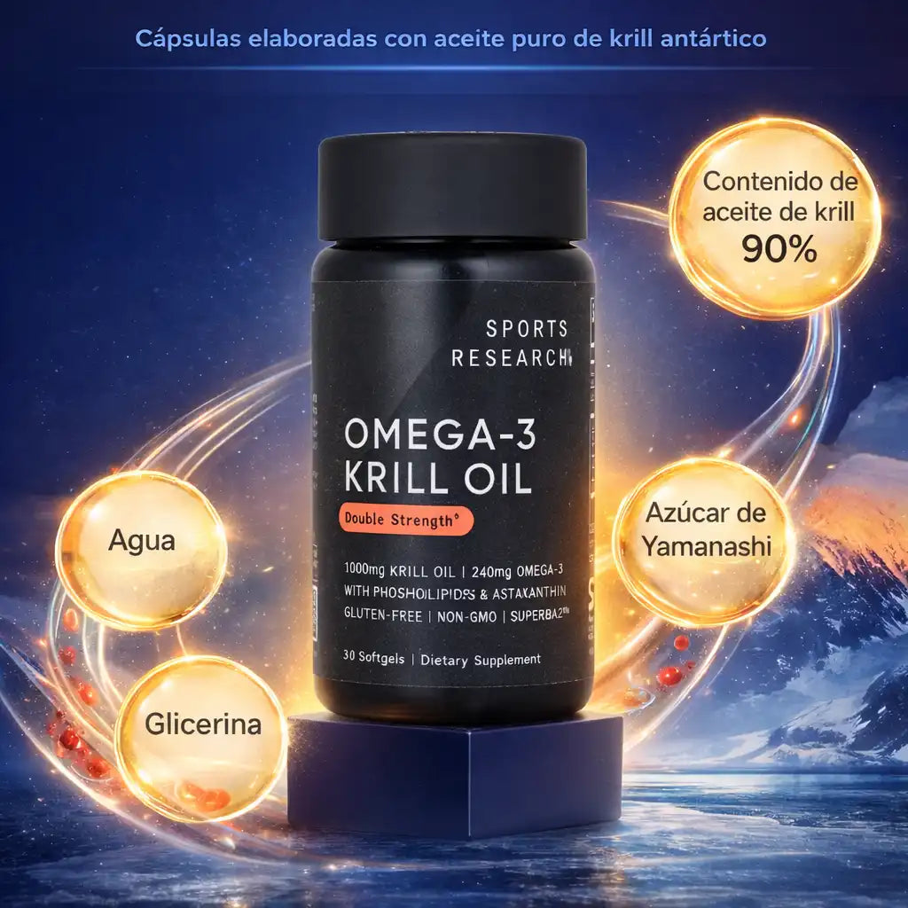 ACEITE DE KRILL ANTÁRTICO® - Apoya tu circulación y bienestar con aceites de alta absorción 🦐