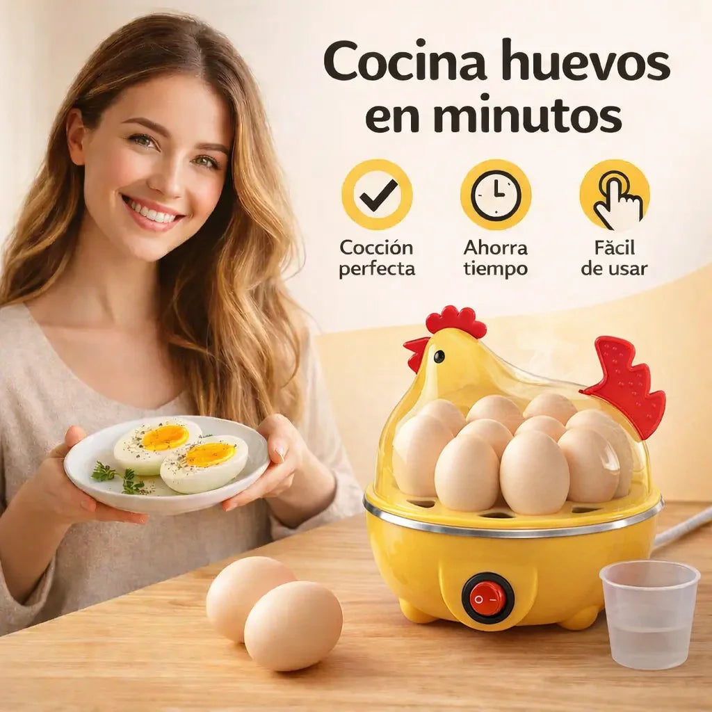 HERVIDOR DE HUEVOS ELÉCTRICO | Cocina tus huevos perfectos en cuestión de minutos 🥚⏱️