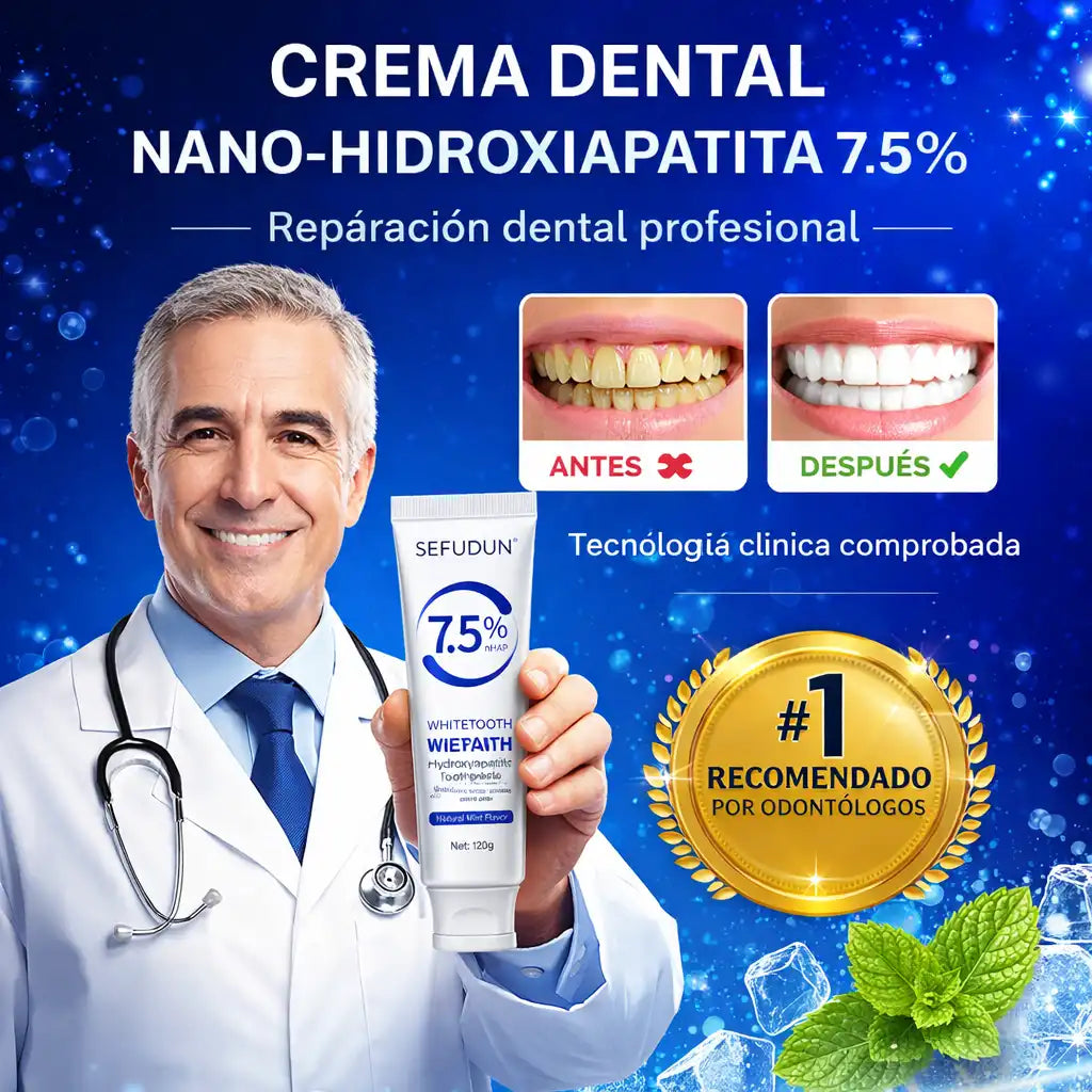 REPAIR™ | Hasta 6 meses de crema dental con Nano hidroxiapatita 🦷✨