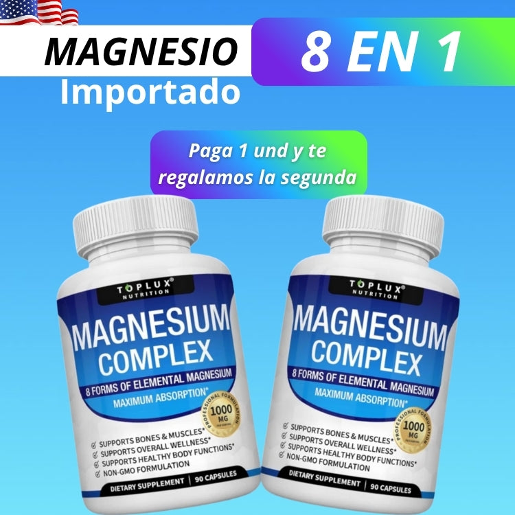 TOPLUX® MAGNESIUM COMPLEX 2x1 - Descanso, energía y fuerza en 1 sola cápsula 💪🏻