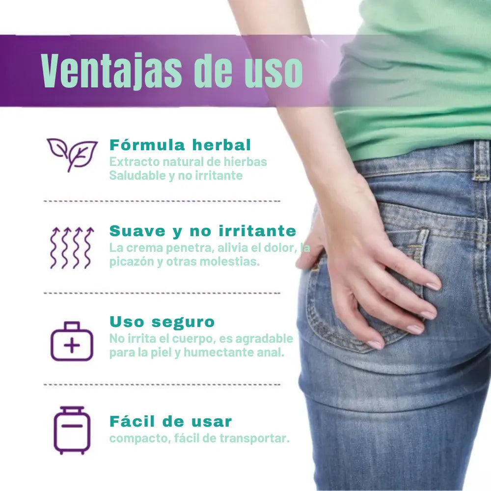 HERBAL HEMORROID® | Crema para aliviar eficazmente las hemorroides 🍃