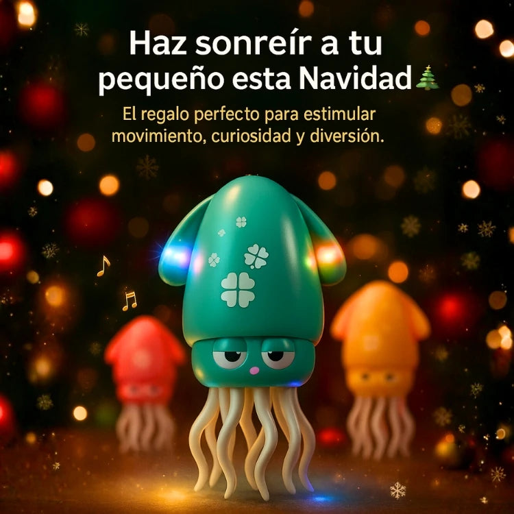 PULPO BAILARÍN MÁGICO - Juguete interactivo con luces, música y movimiento inteligente 👶🏻💡