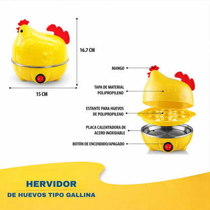 HERVIDOR DE HUEVOS ELÉCTRICO | Cocina tus huevos perfectos en cuestión de minutos 🥚⏱️