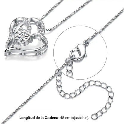 The Love Vault™ | Set Collar Corazón + Caja Rosa Roja 🌹 - El Regalo que Enamora a Primera Vista ❤️✨