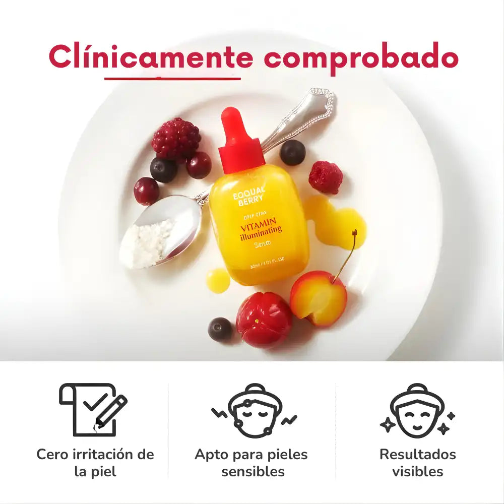 EQQUALBERRY® 2x1 | Sérum iluminador con vitaminas que ilumina tu piel ✨
