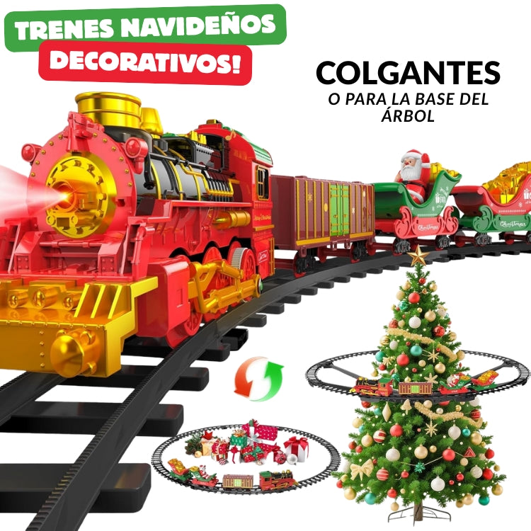 TREN NAVIDEÑO MUSICAL 360° - Perfecto para decorar el árbol.