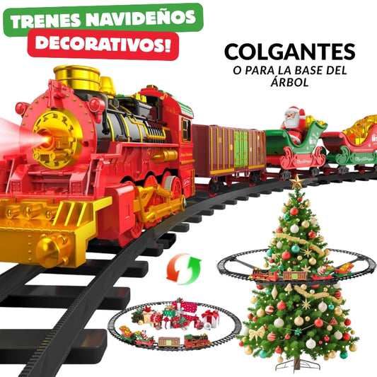 TREN NAVIDEÑO MUSICAL 360° - Perfecto para decorar el árbol.
