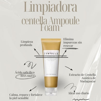 CENTELLA DE MADAGASCAR SKIN 1004 - Limpiador facial espumoso ✨