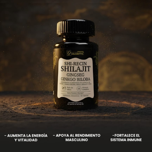 SHILAJIT EN CAPSULAS - Mejora tus niveles de energía y tu sistema inmunológico con ingredientes naturales