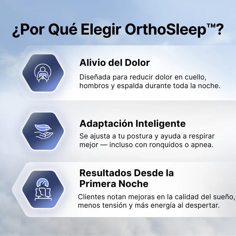 ORTHOSLEEP™ | ALMOHADA CERVICAL ERGONÓMICA - Alinea tu cuello, elimina la tensión 💤