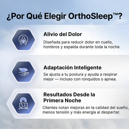 ORTHOSLEEP™ | ALMOHADA CERVICAL ERGONÓMICA - Alinea tu cuello, elimina la tensión 💤