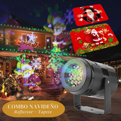 COMBO NAVIDEÑO 🎄- Proyector de luces navideñas + Tapete 🎁