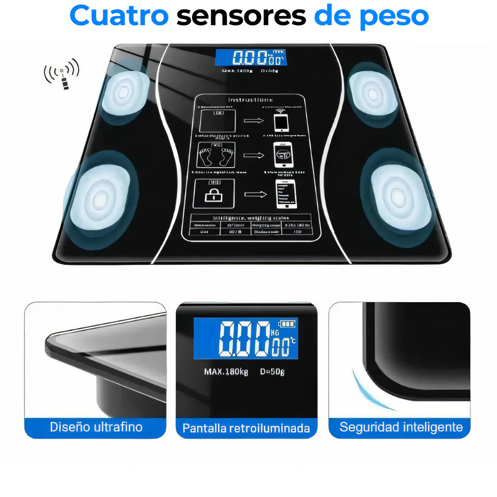 BODYPRO® | Báscula inteligente con Bluetooth ⚖️