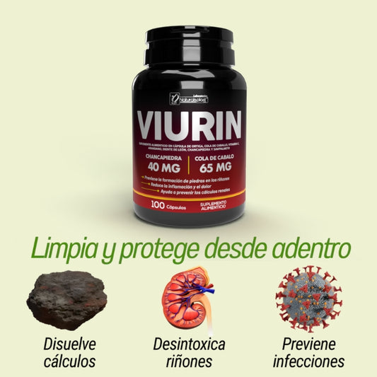 VIURIN® Suplemento Renal - Limpia, desinflama y protege tus riñones 🍃