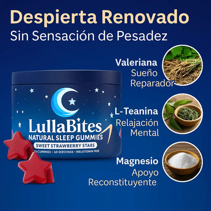 LULLABITES® 2x1 Gomitas | Apoyo natural para un mejor descanso 🍓💤